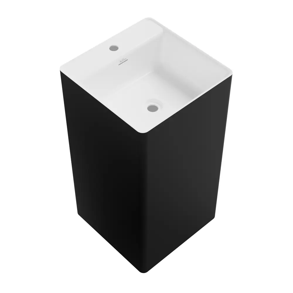 Фото 2 Напольная раковина отдельностоящая Wellsee Pure BY Wellsee 20213290R размер 45x45x85 см, с донным клапаном, сифоном и смесителем Фото 2 Напольная раковина отдельностоящая Wellsee Pure BY Wellsee 20213290R размер 45x45x85 см, с донным клапаном, сифоном и смесителем