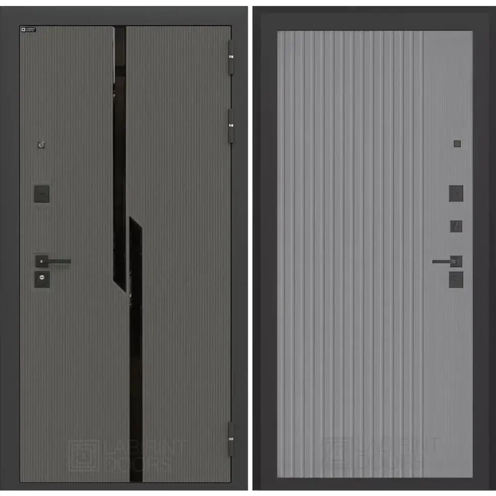Фото Входная дверь Labirintdoors Карбон 205x96см правый цвет серый софт рельеф/лофт графит с панелью П29 Фото Входная дверь Labirintdoors Карбон 205x96см правый цвет серый софт рельеф/лофт графит с панелью П29