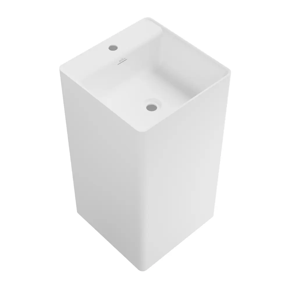 Фото 2 Напольная раковина отдельностоящая Wellsee Pure BY Wellsee 20213278R размер 45x45x85 см, с донным клапаном, сифоном, смесителем и вентилями Фото 2 Напольная раковина отдельностоящая Wellsee Pure BY Wellsee 20213278R размер 45x45x85 см, с донным клапаном, сифоном, смесителем и вентилями