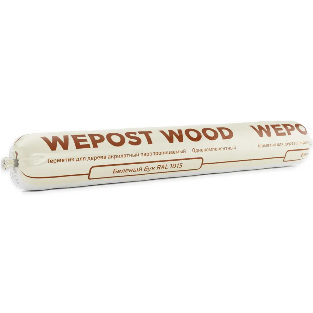 Фото 2 Герметик для дерева Wepost wood теплый шов RAL 1015 беленый бук 600мл 6шт Фото 2 Герметик для дерева Wepost wood теплый шов RAL 1015 беленый бук 600мл 6шт