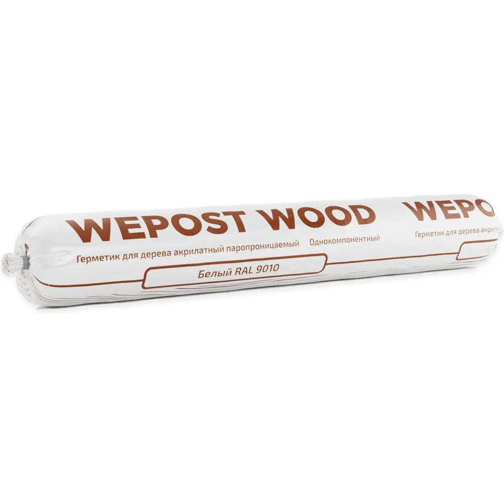 Фото Герметик для дерева Wepost wood теплый шов RAL 9010 белый 600мл Фото Герметик для дерева Wepost wood теплый шов RAL 9010 белый 600мл