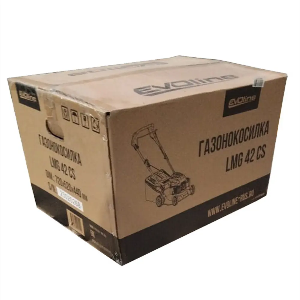 Фото 6 Газонокосилка бензиновая самоходная Evoline LMG 42 CS 3.5 л.с. 42 см