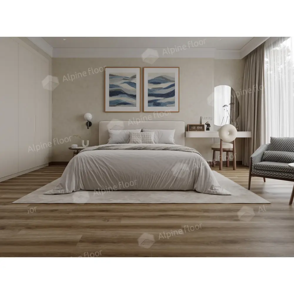 Фото Ламинат Alpine Floor Aura Дуб Болонья 33 класс толщина 8 мм с фаской 2.412 м² цена за упаковку Фото Ламинат Alpine Floor Aura Дуб Болонья 33 класс толщина 8 мм с фаской 2.412 м² цена за упаковку