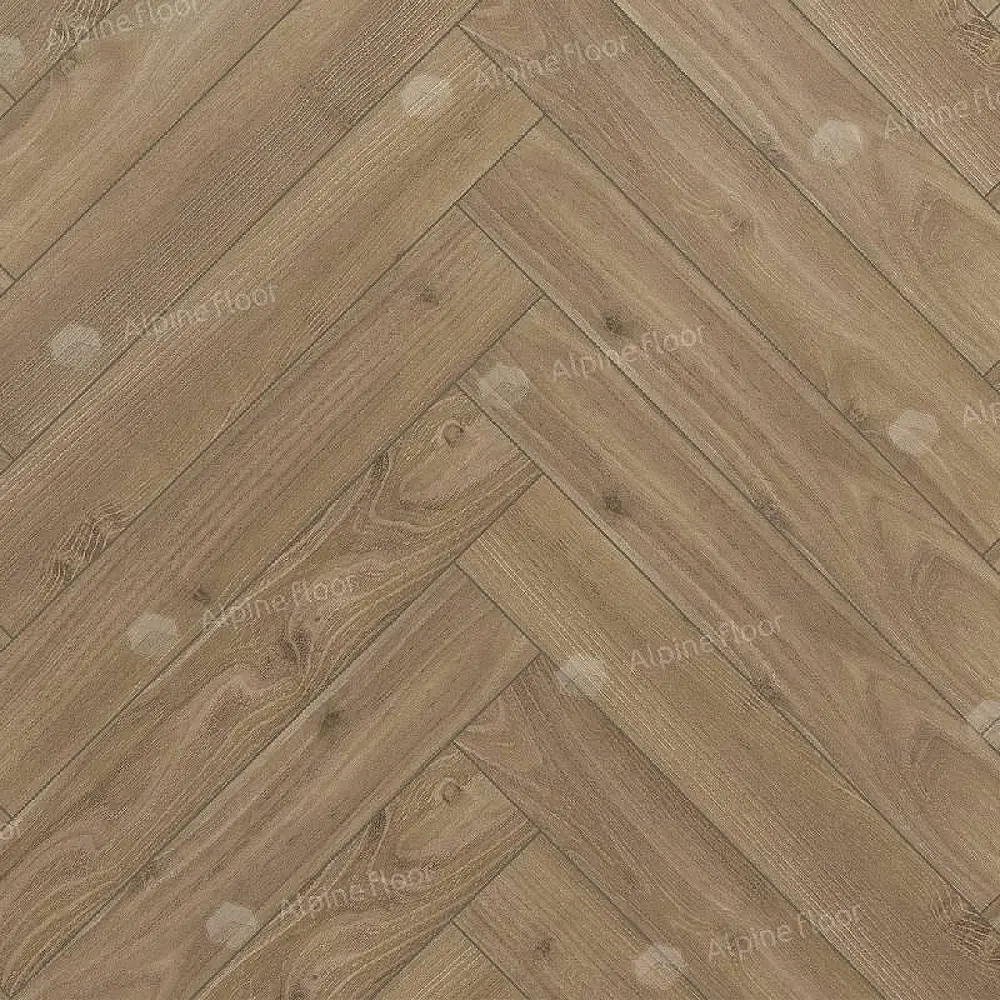 Фото Ламинат Alpine Floor Herringbone Дуб Калабрия 34 класс толщина 12 мм с фаской 1.32 м² цена за упаковку Фото Ламинат Alpine Floor Herringbone Дуб Калабрия 34 класс толщина 12 мм с фаской 1.32 м² цена за упаковку