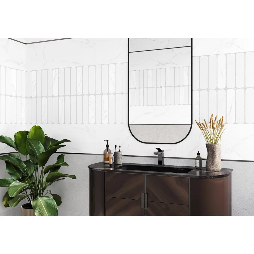 Фото 2 Настенная плитка Alma ceramica Amarant TWU3090AMT37R 30x90см цвет серый Фото 2 Настенная плитка Alma ceramica Amarant TWU3090AMT37R 30x90см цвет серый