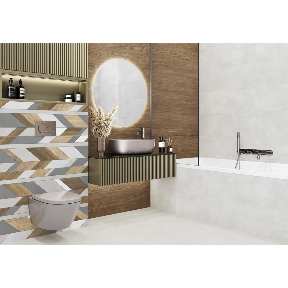 Фото 3 Настенная плитка Alma ceramica Mural TWU3090MUR74R 30x90см цвет разноцветный Фото 3 Настенная плитка Alma ceramica Mural TWU3090MUR74R 30x90см цвет разноцветный