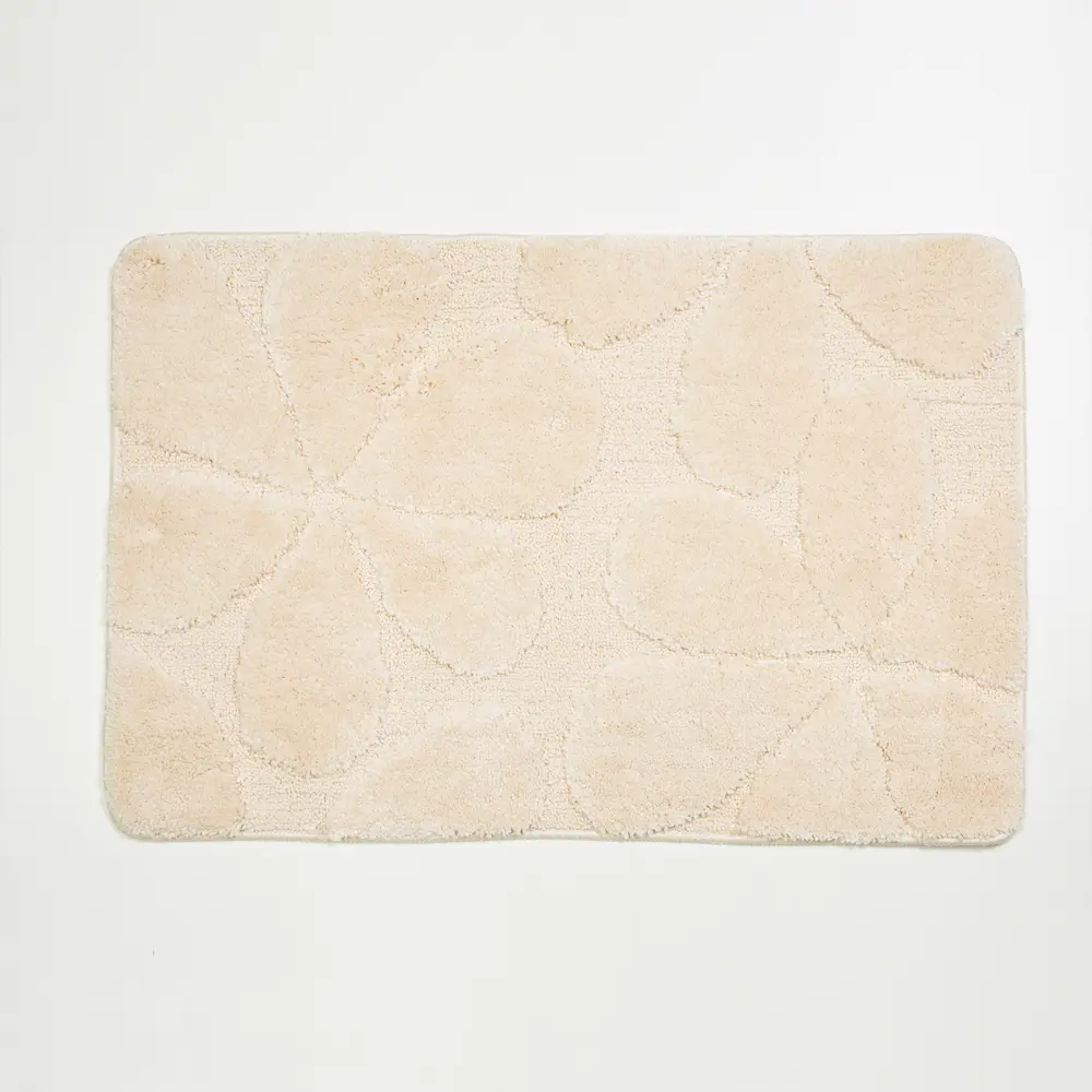 Фото Коврик для ванной комнаты Wasserkraft BM-2213 90x60см цвет бежевый Фото Коврик для ванной комнаты Wasserkraft BM-2213 90x60см цвет бежевый
