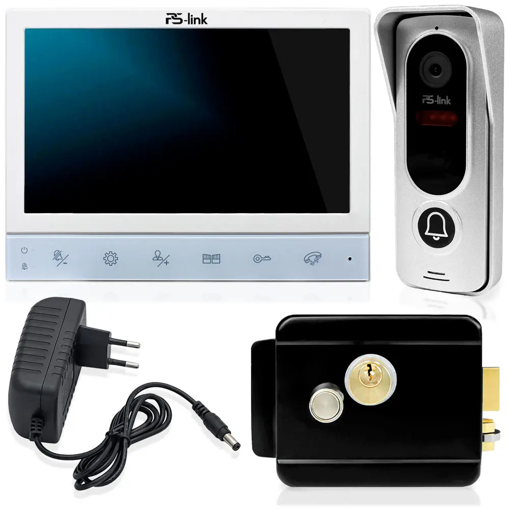 Фото 6 Видеодомофон Ps-link KIT-729EB-B 7" цвет белый с электромеханическим замком и вызывной панелью 6864 Фото 6 Видеодомофон Ps-link KIT-729EB-B 7" цвет белый с электромеханическим замком и вызывной панелью 6864