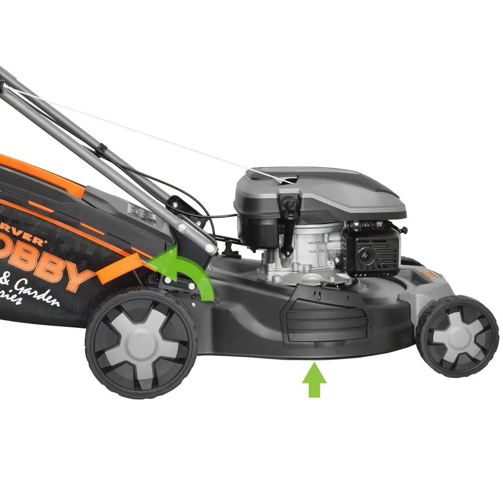 Фото 10 Газонокосилка бензиновая самоходная Carver LMG-2951DMS Hobby 3.9 л.с. 51 см Фото 10 Газонокосилка бензиновая самоходная Carver LMG-2951DMS Hobby 3.9 л.с. 51 см