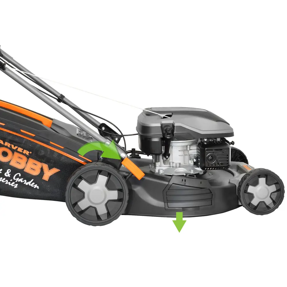 Фото 9 Газонокосилка бензиновая самоходная Carver LMG-2951DMS Hobby 3.9 л.с. 51 см Фото 9 Газонокосилка бензиновая самоходная Carver LMG-2951DMS Hobby 3.9 л.с. 51 см