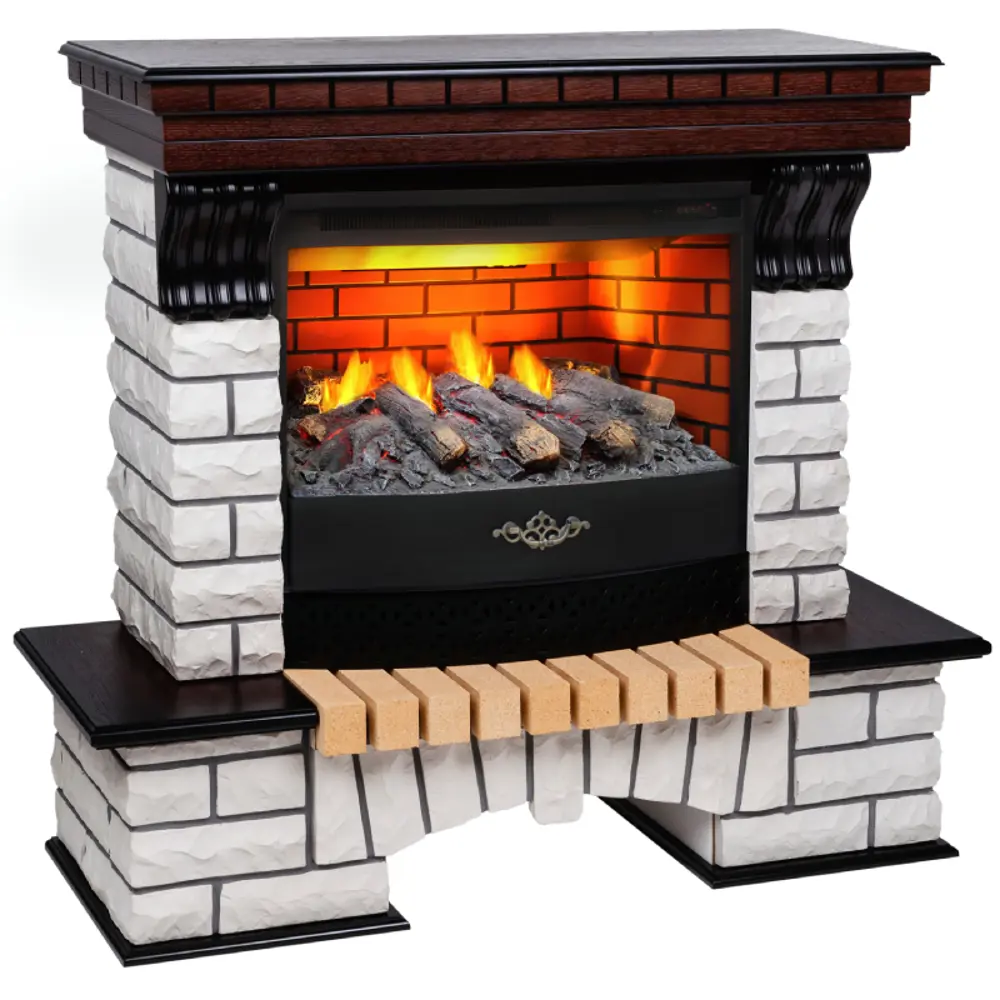 Фото 2 Каминокомплект Realflame Country 25.5 AO с очагом Fiji (FT255) 1700Вт античный дуб Фото 2 Каминокомплект Realflame Country 25.5 AO с очагом Fiji (FT255) 1700Вт античный дуб