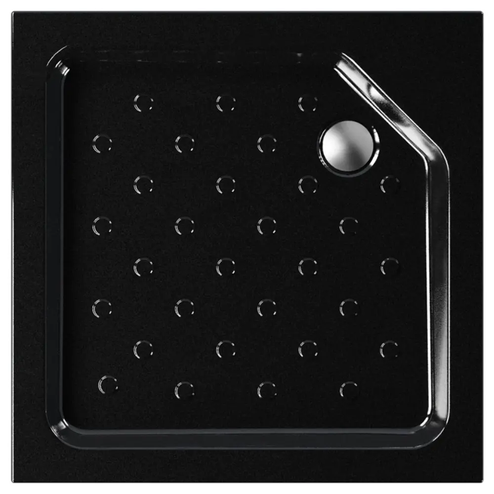 Фото 3 Душевой поддон Melodia Della Vita Square 80x80x16 см, цвет черный Фото 3 Душевой поддон Melodia Della Vita Square 80x80x16 см, цвет черный