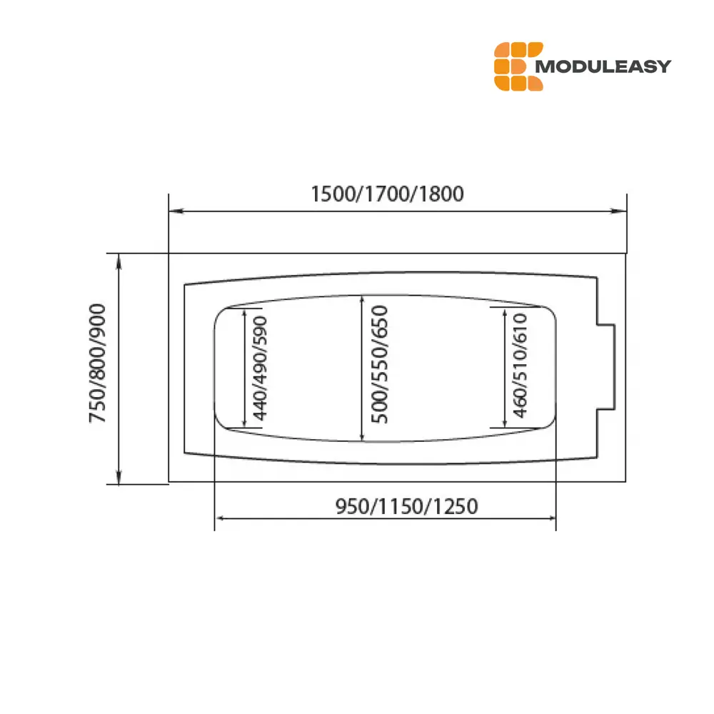 Фото 11 Прямоугольная ванна Moduleasy Abby 01аб1575 акрил 150x75см Фото 11 Прямоугольная ванна Moduleasy Abby 01аб1575 акрил 150x75см