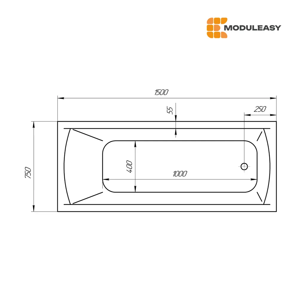 Фото 10 Прямоугольная ванна Moduleasy KANE 01кейн1575 акрил 150x75см Фото 10 Прямоугольная ванна Moduleasy KANE 01кейн1575 акрил 150x75см