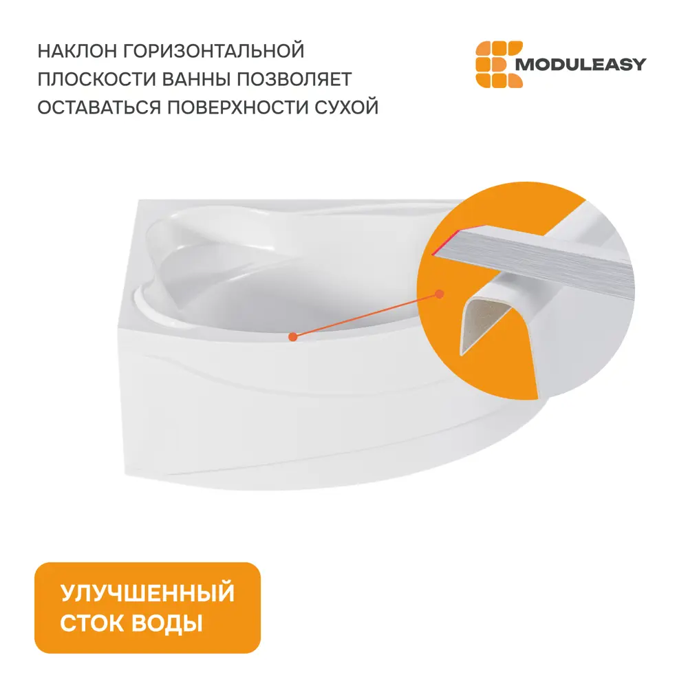 Фото 4 Прямоугольная ванна Moduleasy EDWIN 01кар1510л акрил 160x109см Фото 4 Прямоугольная ванна Moduleasy EDWIN 01кар1510л акрил 160x109см