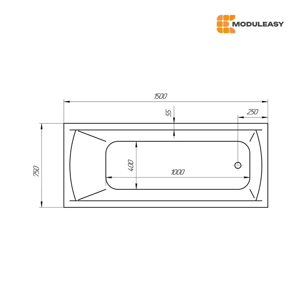 Фото 5 Прямоугольная ванна Moduleasy KANE 01кейн1575кс2+ акрил 150x75см Фото 5 Прямоугольная ванна Moduleasy KANE 01кейн1575кс2+ акрил 150x75см