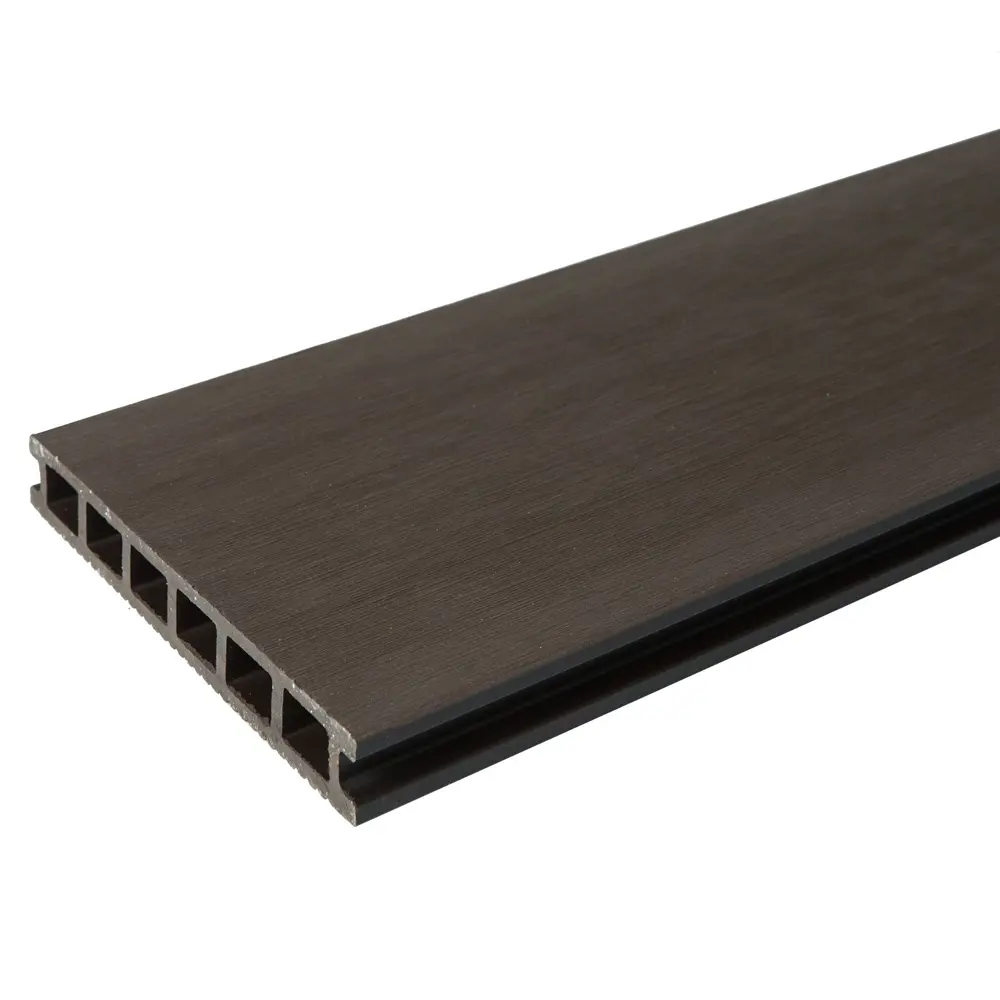 Фото Террасная доска ДПК CM Decking Grand цвет Венге 3000x190x25 мм вельвет 0.57 м² Фото Террасная доска ДПК CM Decking Grand цвет Венге 3000x190x25 мм вельвет 0.57 м²