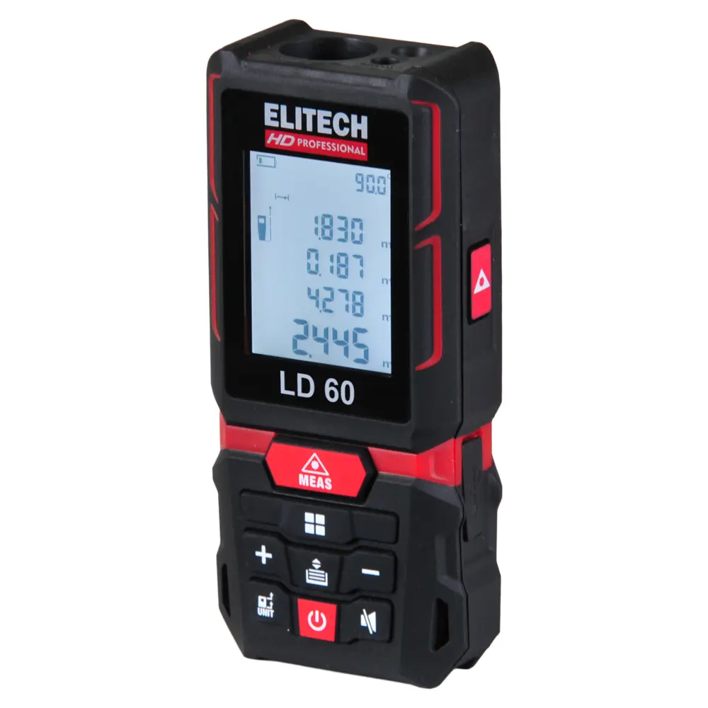 Фото Дальномер лазерный Elitech HD LD60, 60 м Фото Дальномер лазерный Elitech HD LD60, 60 м