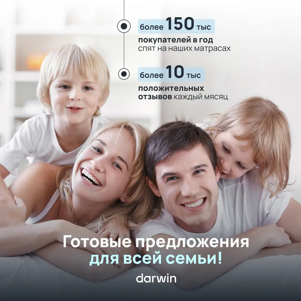 Фото 7 Матрас с эффектом памяти Darwin Breeze 200x200x21 см беспружинный 2-спальный Фото 7 Матрас с эффектом памяти Darwin Breeze 200x200x21 см беспружинный 2-спальный