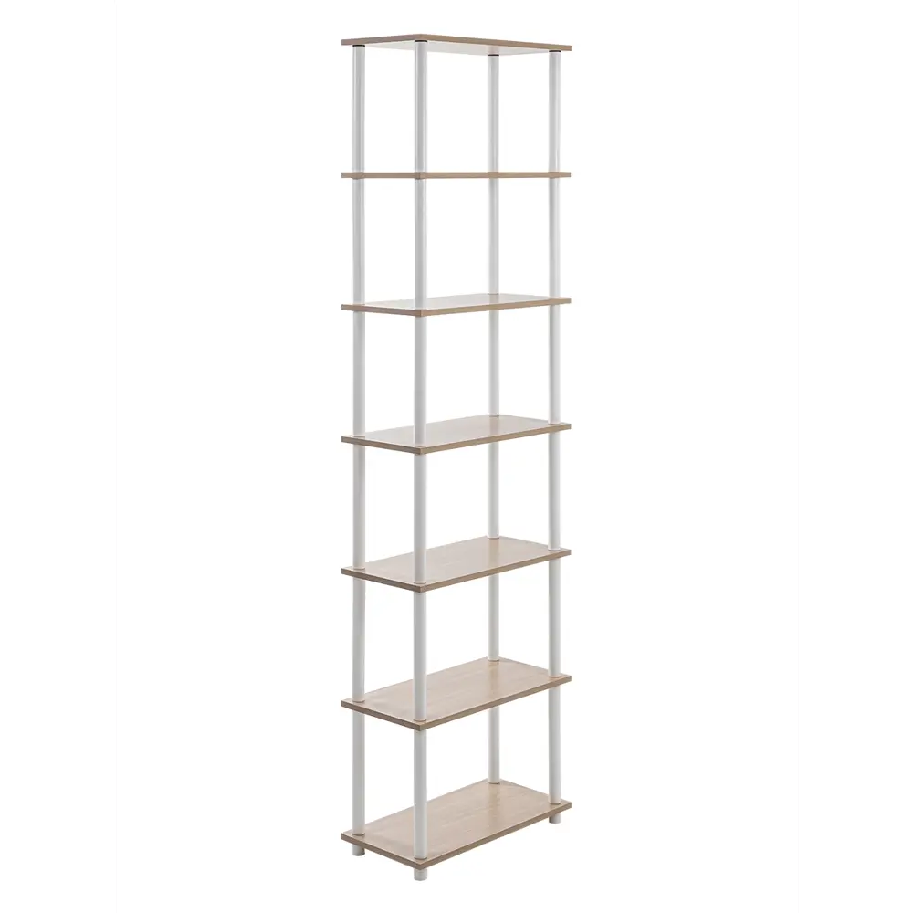 Фото 4 Стеллаж деревянный Gastrorag 7 полок 60x219.2x30 см нагрузка до 8 кг ЛДСП цвет ясень шимо светлый Фото 4 Стеллаж деревянный Gastrorag 7 полок 60x219.2x30 см нагрузка до 8 кг ЛДСП цвет ясень шимо светлый