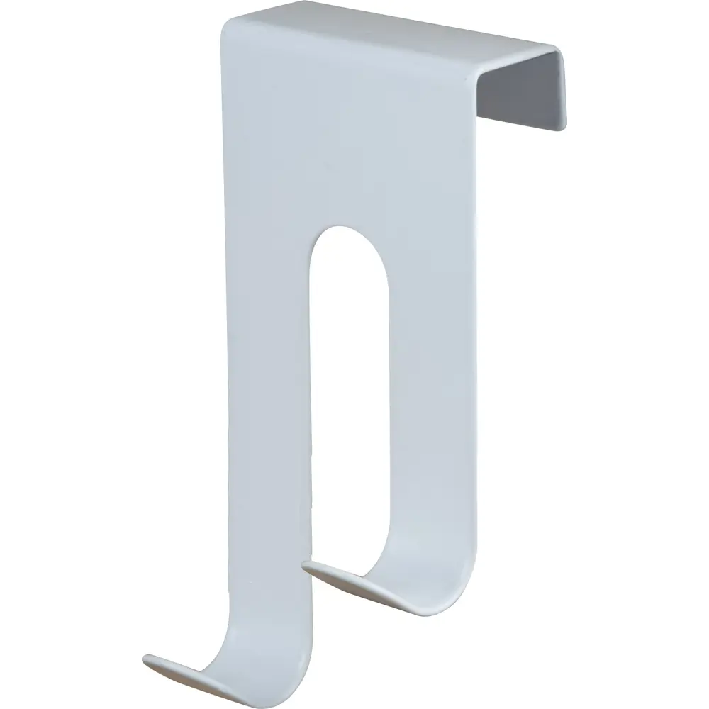 Фото 2 Крючок на дверь KONSENSA 6x11 см цвет белый Фото 2 Крючок на дверь KONSENSA 6x11 см цвет белый