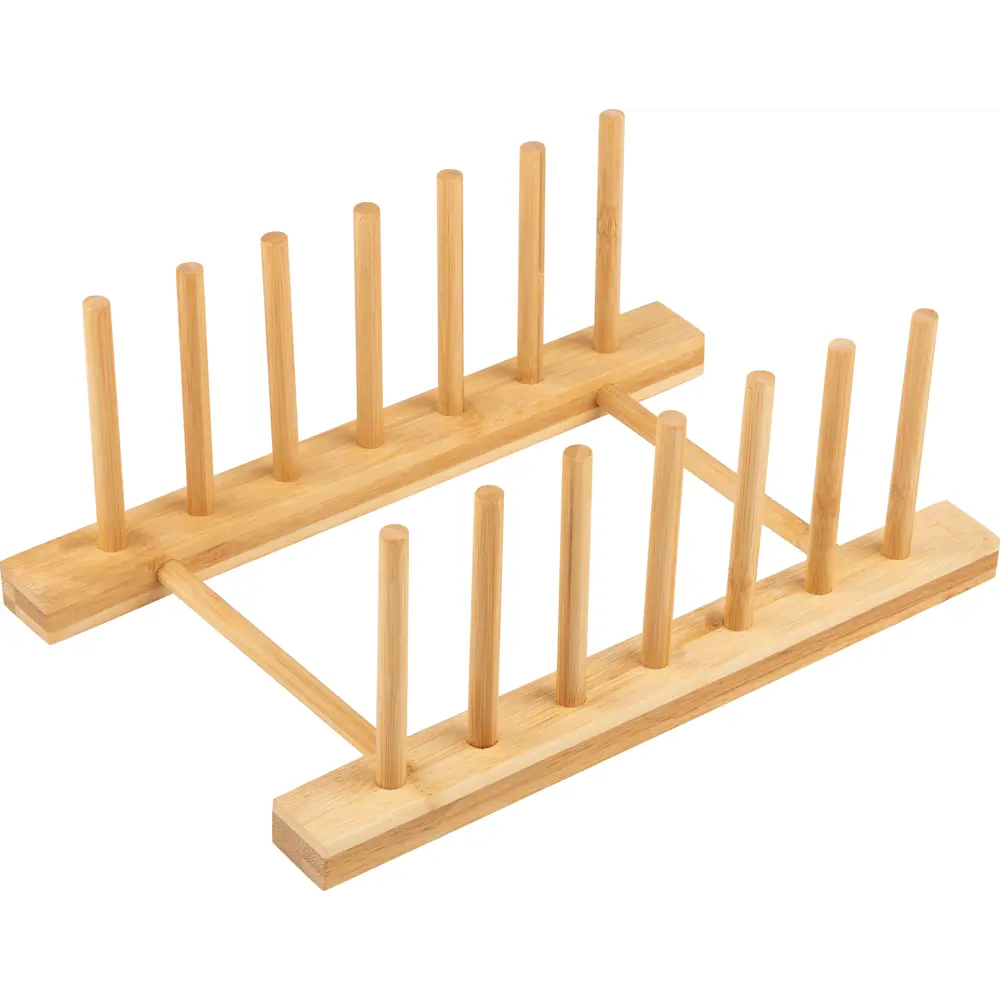Фото Сушилка для посуды KONSENSA 30x8.5x12 см одноуровневая бамбук цвет бежевый Фото Сушилка для посуды KONSENSA 30x8.5x12 см одноуровневая бамбук цвет бежевый