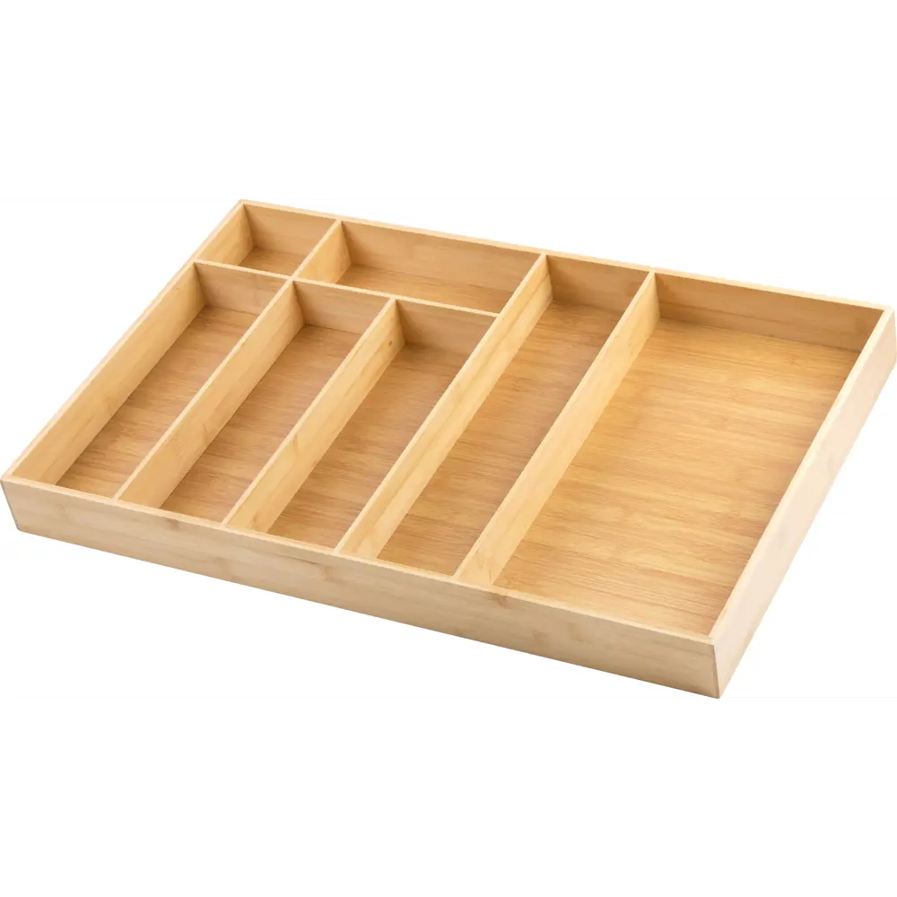 Фото Лоток для столовых приборов 7 отсеков KONSENSA 45.5x70x5.8 см бамбук цвет натуральный Фото Лоток для столовых приборов 7 отсеков KONSENSA 45.5x70x5.8 см бамбук цвет натуральный