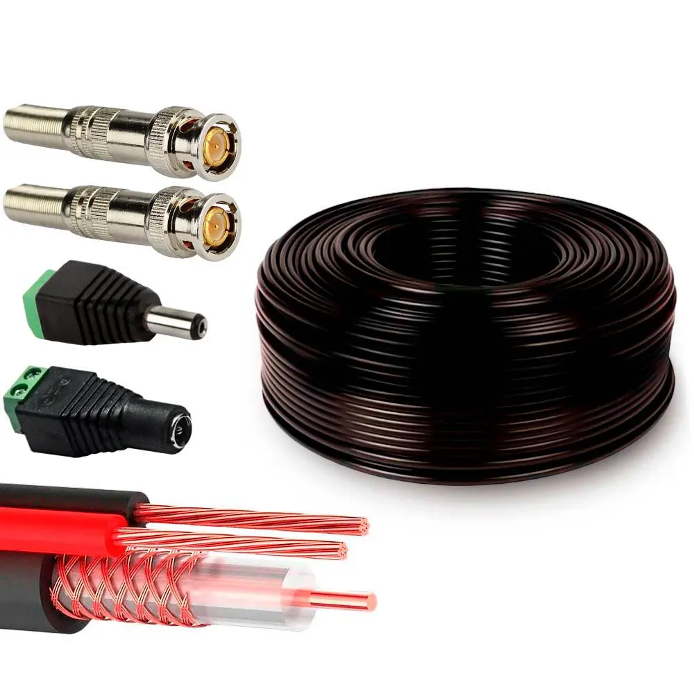 Фото Кабель Ps-Link CBK10 КВК с коннекторами RG-59 2x0.5 мм 10 м