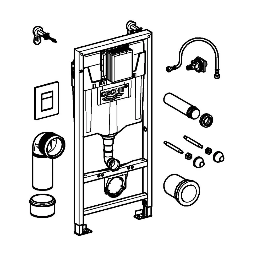 Фото Инсталляция для унитаза Grohe Rapid SL(38772001)