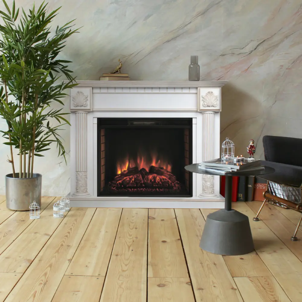 Фото 3 Каминокомплект Realflame Imperia 26 WT с очагом Epsilon 26 750Вт дуб с золотой патиной Фото 3 Каминокомплект Realflame Imperia 26 WT с очагом Epsilon 26 750Вт дуб с золотой патиной