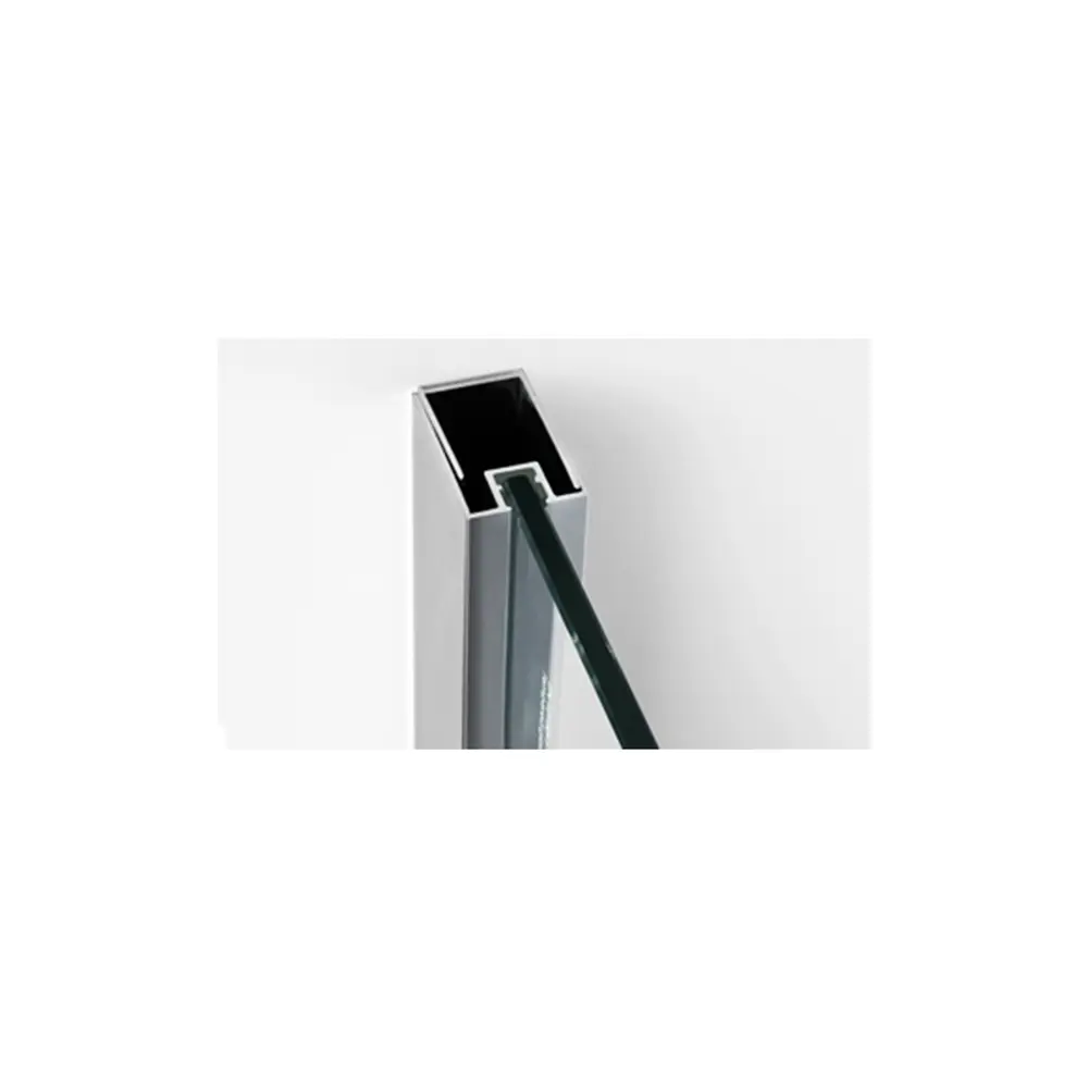 Фото 6 Душевая дверь Wasserkraft 121575 97.37 см эффект стекла прозрачный распашной