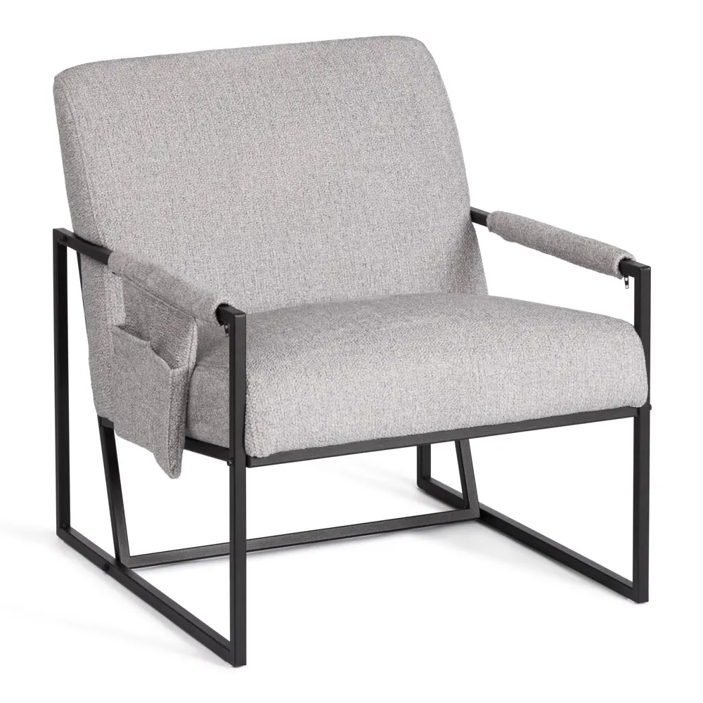 Фото 6 Кресло TetChair Charli LUX 24903 велюр/букле 80x70x82 см серый