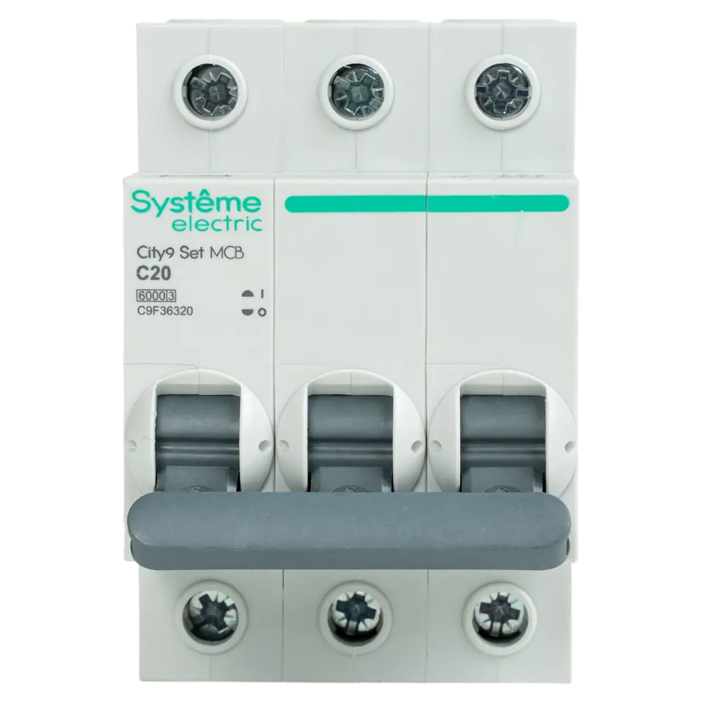 Фото 2 Автоматический выключатель Systeme Electric City9 Set C9F36320 3P С20 А 6 кА