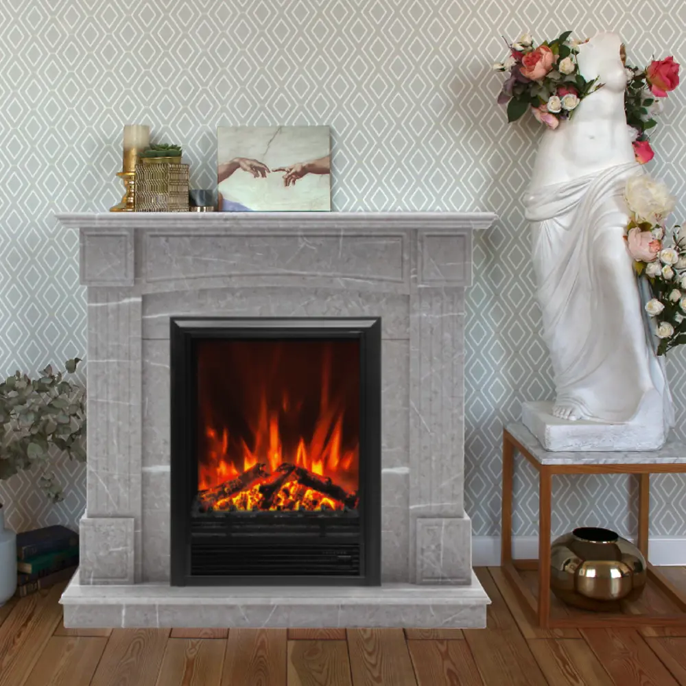 Фото 3 Каминокомплект Realflame Andrea Std Gr-F716 с очагом Eugene 750Вт мрамор серый Фото 3 Каминокомплект Realflame Andrea Std Gr-F716 с очагом Eugene 750Вт мрамор серый