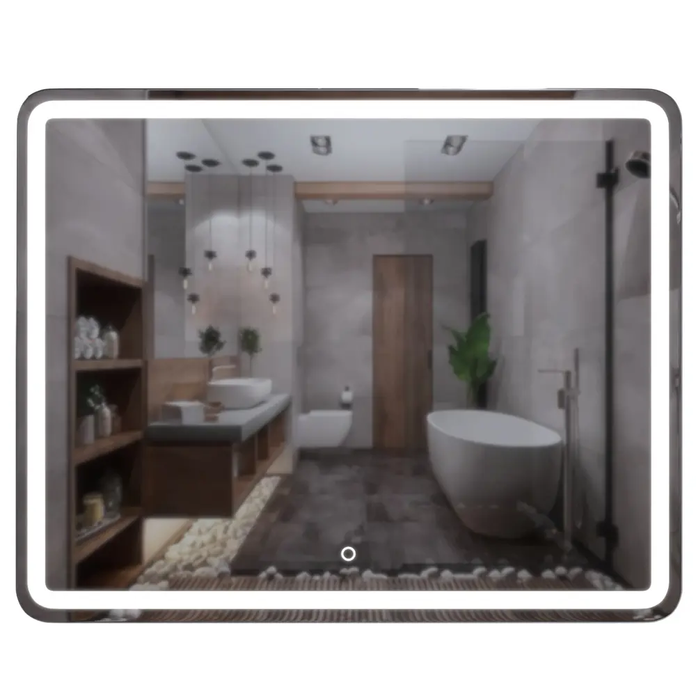 Фото 2 Зеркало MIXLINE Альдо 100x80 ШВ сенсорный выключатель светодиодная подсветка Фото 2 Зеркало MIXLINE Альдо 100x80 ШВ сенсорный выключатель светодиодная подсветка