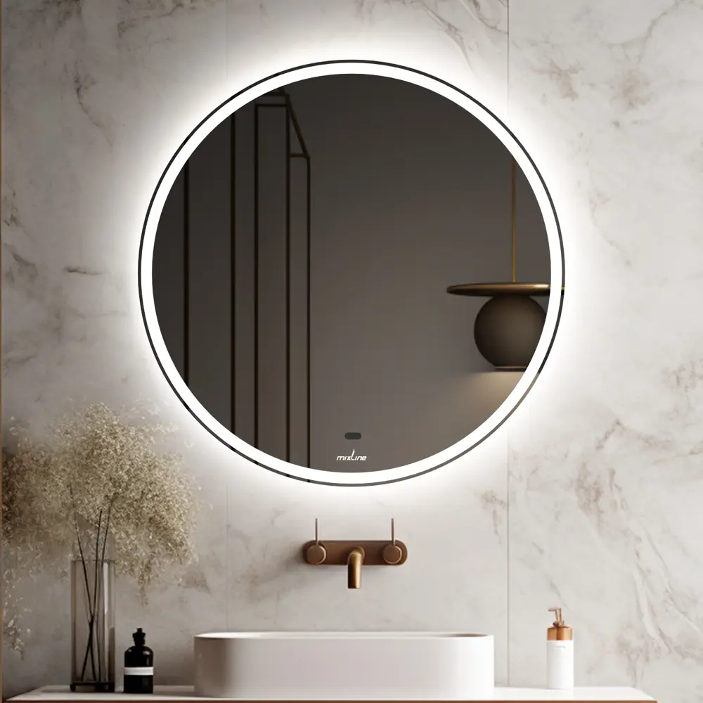 Фото 3 Зеркало MIXLINE Анита-2 60x60 ШВ бесконтактный сенсор светодиодная подсветка + подогрев Фото 3 Зеркало MIXLINE Анита-2 60x60 ШВ бесконтактный сенсор светодиодная подсветка + подогрев
