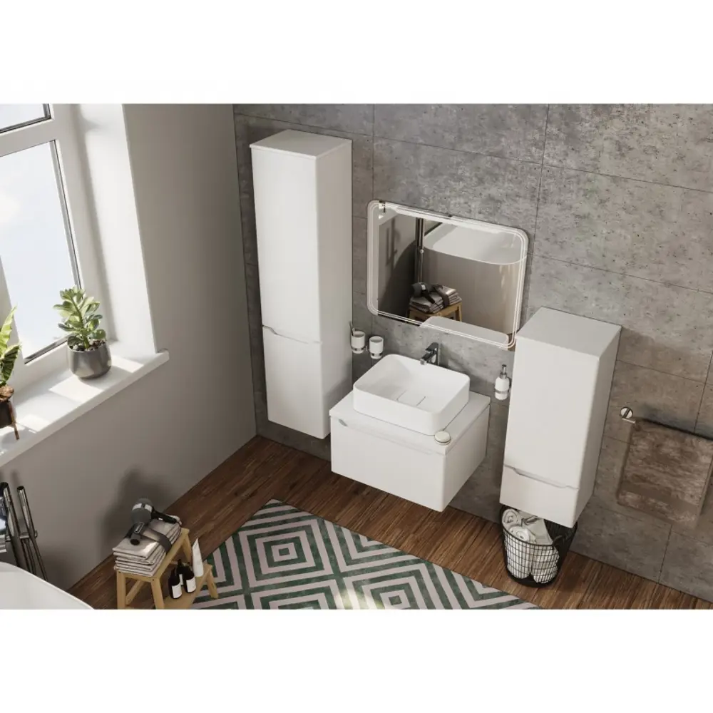 Фото Зеркало с подсветкой Mixline Виктория 70x80 сенсорный выкл, светодиодная подсветка Фото Зеркало с подсветкой Mixline Виктория 70x80 сенсорный выкл, светодиодная подсветка