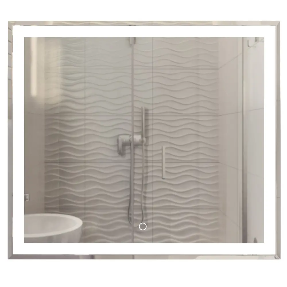 Фото 2 Зеркало MIXLINE Минио 80x70 ШВ сенсорный выключатель светодиодная подсветка Фото 2 Зеркало MIXLINE Минио 80x70 ШВ сенсорный выключатель светодиодная подсветка