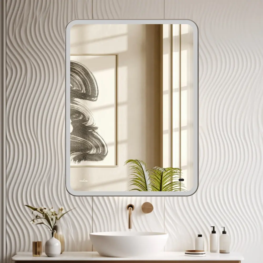 Фото 3 Зеркало MIXLINE Турин-2 554627 50x70 ШВ бесконтактный сенсор светодиодная подсветка+подогрев Фото 3 Зеркало MIXLINE Турин-2 554627 50x70 ШВ бесконтактный сенсор светодиодная подсветка+подогрев