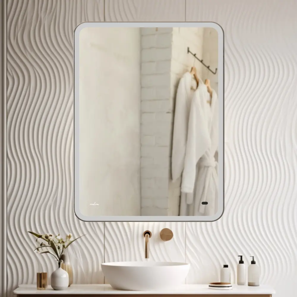 Фото 3 Зеркало MIXLINE Турин 60x80 ШВ бесконтактный сенсор светодиодная подсветка Фото 3 Зеркало MIXLINE Турин 60x80 ШВ бесконтактный сенсор светодиодная подсветка
