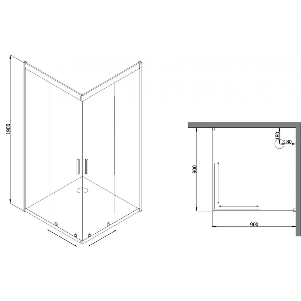 Фото Душевой уголок Parly ZEQ911B 370183 квадратный 90x90см черный профиль эффект стекла прозрачный Фото Душевой уголок Parly ZEQ911B 370183 квадратный 90x90см черный профиль эффект стекла прозрачный