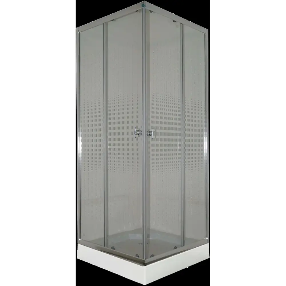 Фото 5 Душевой уголок Parly 9072 521442 квадратный 80x80см серебро профиль эффект стекла прозрачный Фото 5 Душевой уголок Parly 9072 521442 квадратный 80x80см серебро профиль эффект стекла прозрачный