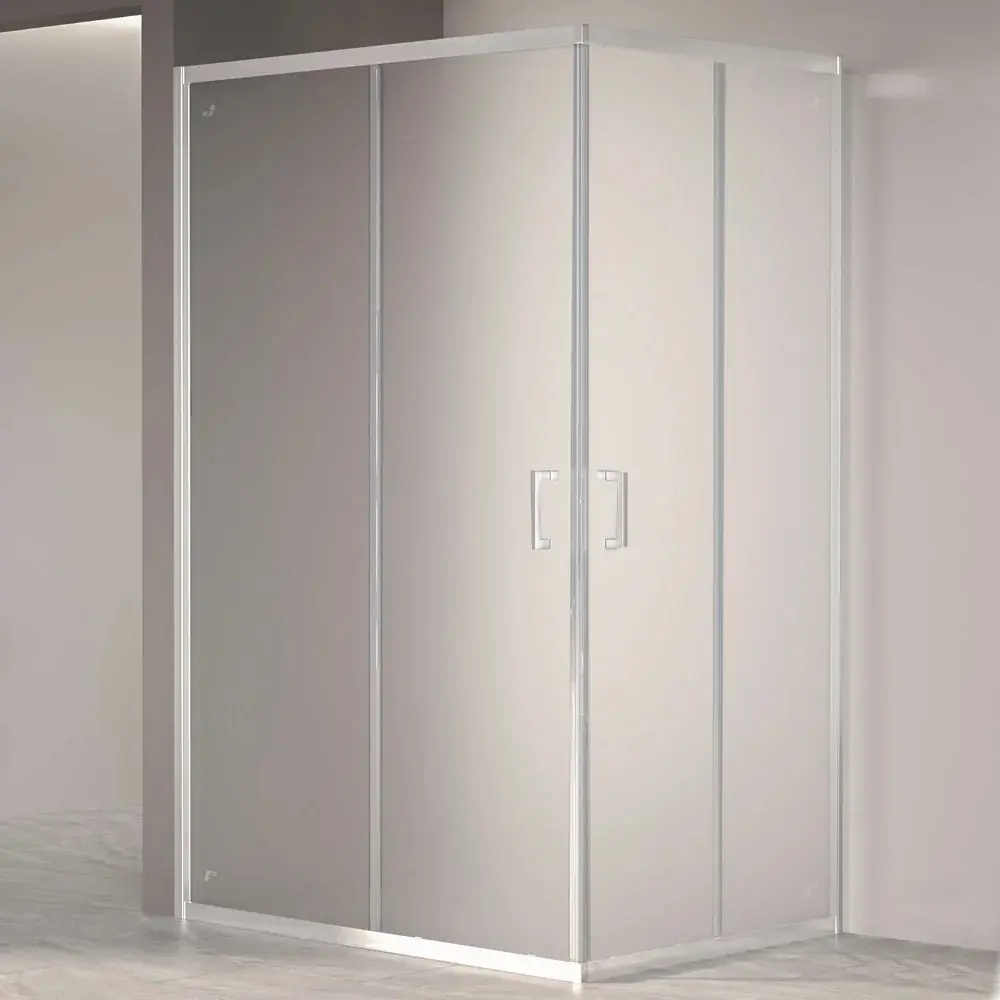 Фото 4 Душевой уголок Rgw Passage 581314 прямоугольный 90x120см серебро профиль эффект стекла матовый