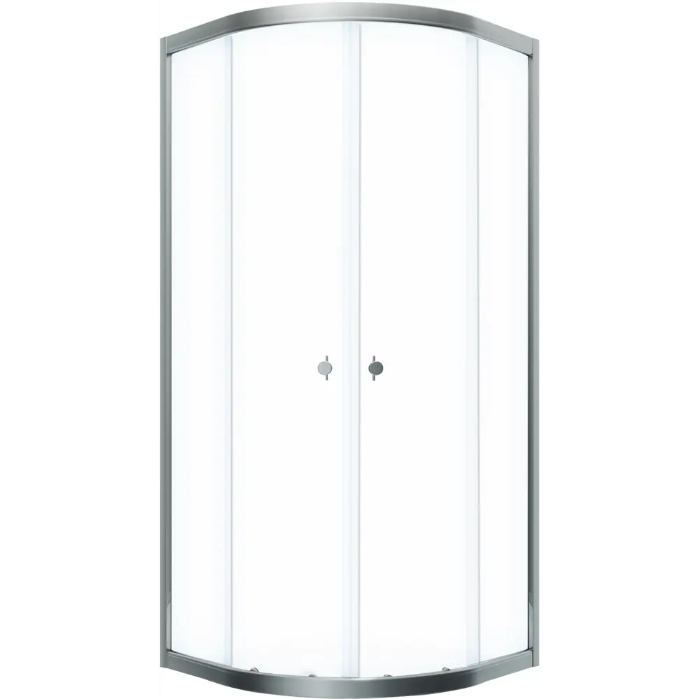 Фото 3 Душевой уголок Triton Альфа-хром 421918 1/4 круга 99x99см серебро профиль эффект стекла прозрачный