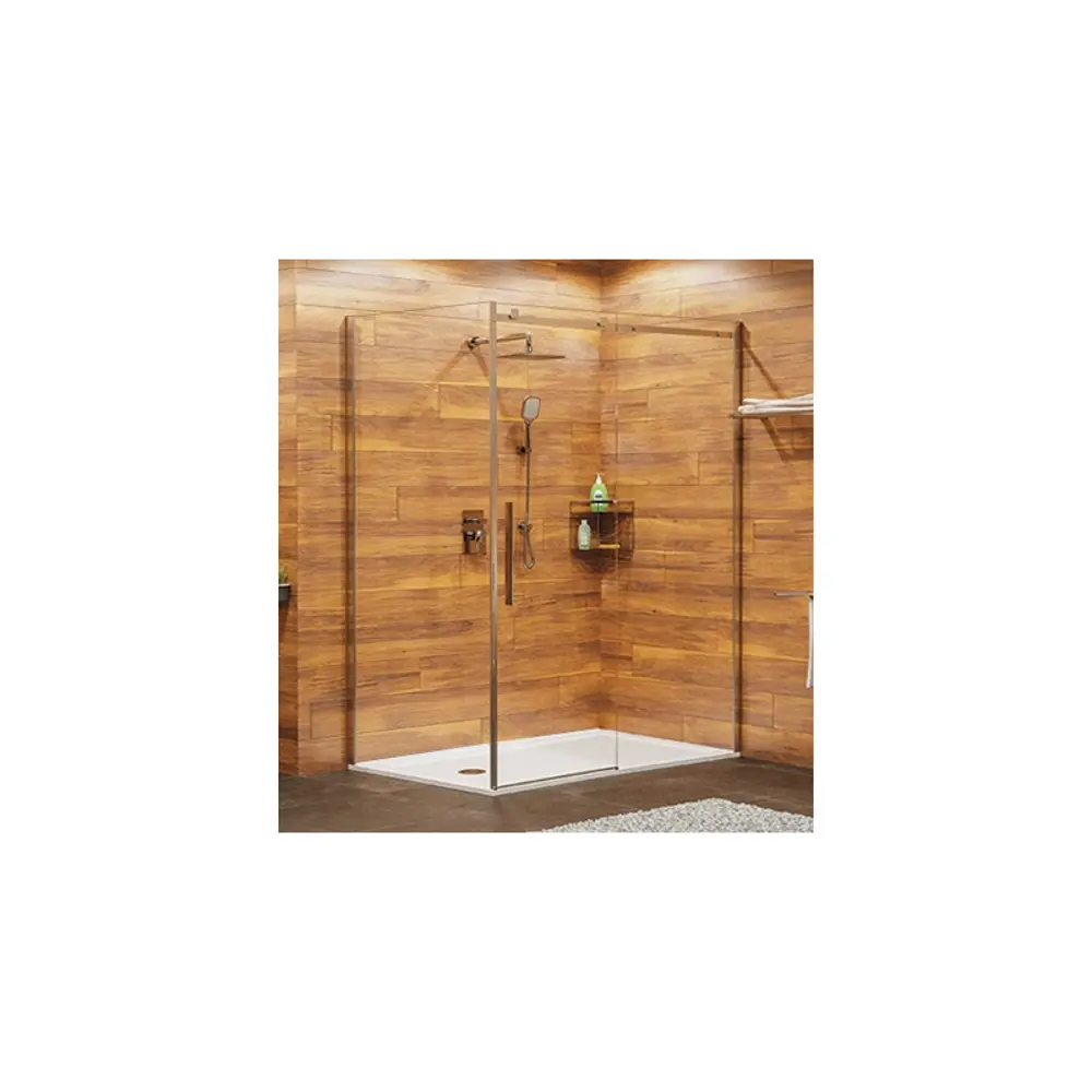 Фото 2 Душевой уголок Wasserkraft Alme 106041 прямоугольный 121x91см серебро профиль эффект стекла прозрачный Фото 2 Душевой уголок Wasserkraft Alme 106041 прямоугольный 121x91см серебро профиль эффект стекла прозрачный