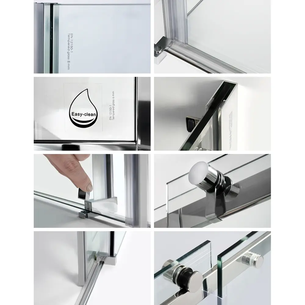 Фото 3 Душевой уголок Wasserkraft Dinkel 93272 прямоугольный 121x101.1см серебро профиль эффект стекла прозрачный Фото 3 Душевой уголок Wasserkraft Dinkel 93272 прямоугольный 121x101.1см серебро профиль эффект стекла прозрачный