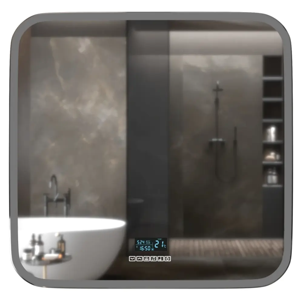 Фото 3 Зеркало с подсветкой Mixline стив-6 80x68 сенсорный, Bluetooth, подогрев Фото 3 Зеркало с подсветкой Mixline стив-6 80x68 сенсорный, Bluetooth, подогрев