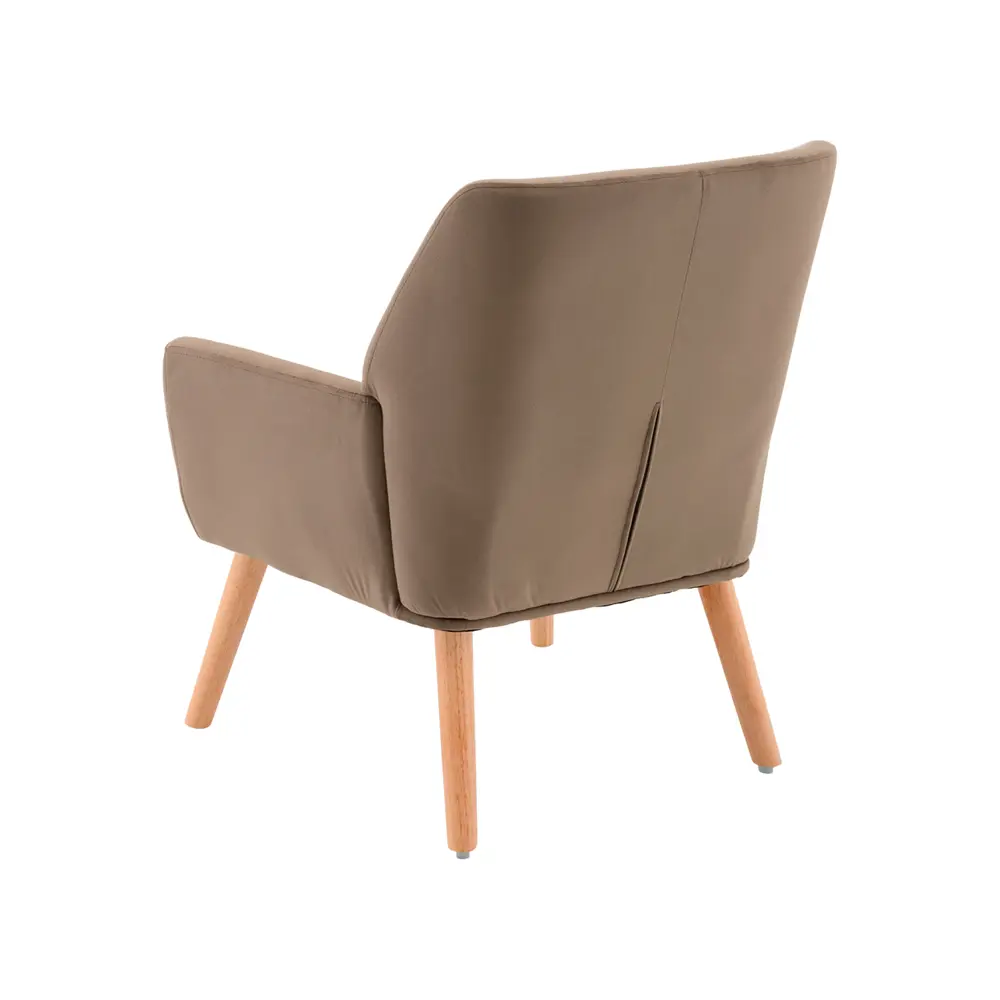 Фото 4 Кресло Stool group Райт 64x79x68 см велюр цвет мокко Фото 4 Кресло Stool group Райт 64x79x68 см велюр цвет мокко