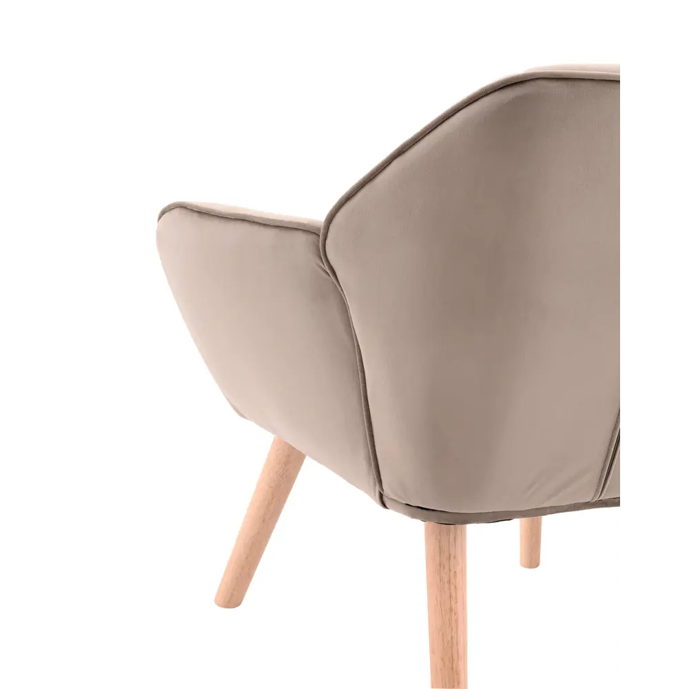 Фото 4 Кресло Stool group Руди 79x75x72 см велюр цвет мокко Фото 4 Кресло Stool group Руди 79x75x72 см велюр цвет мокко