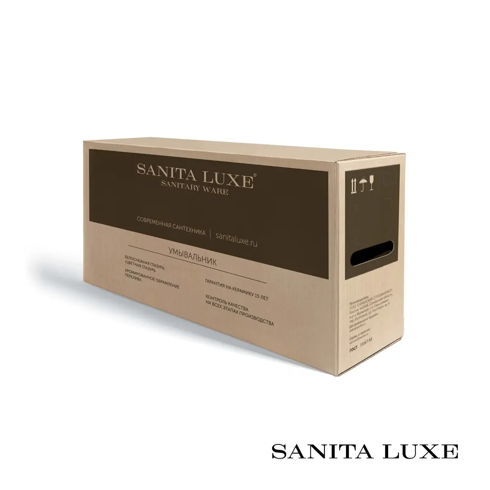 Фото 12 Раковина Sanita Luxe CLS90SLWB01 фарфор 89.5см Фото 12 Раковина Sanita Luxe CLS90SLWB01 фарфор 89.5см